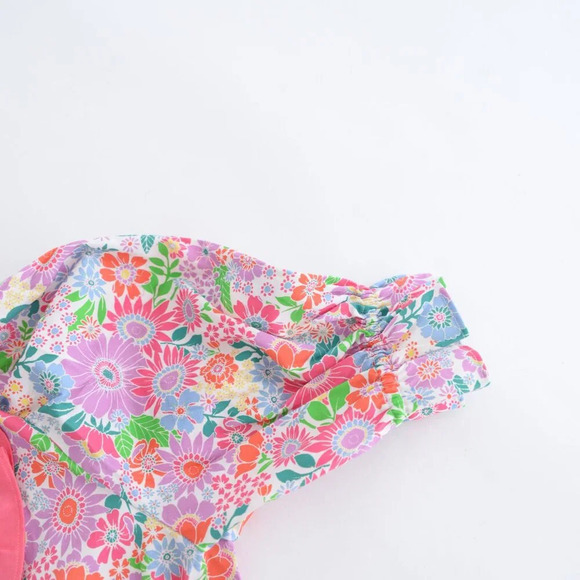 Alden Adair Happy Daze  Purple Pink Floral Kelsey Mini Flowy Dress S NWT - Picture 11 of 11